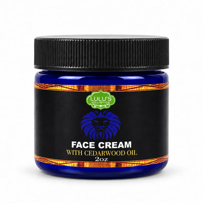 Lulu's Holistics Cedarwood Face & Beard Hydrating Men's Moisturizer Cream (2oz)