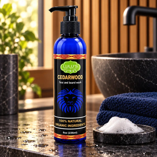 Nettoyant Visage et Barbe au Bois de Cèdre – Nettoyant Naturel pour Hommes