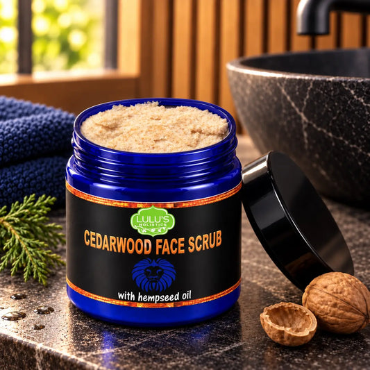 Gommage Visage au Bois de Cèdre – Nettoyant Exfoliant pour Hommes