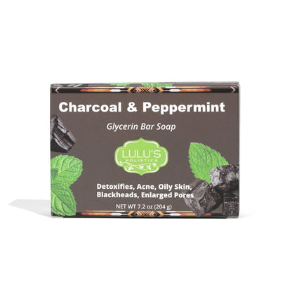 Charcoal & Peppermint Glycerin Bar Soap – Purifying Cleanse