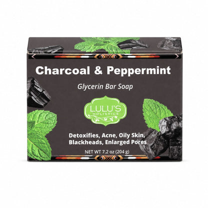 Charcoal & Peppermint Glycerin Bar Soap – Purifying Cleanse