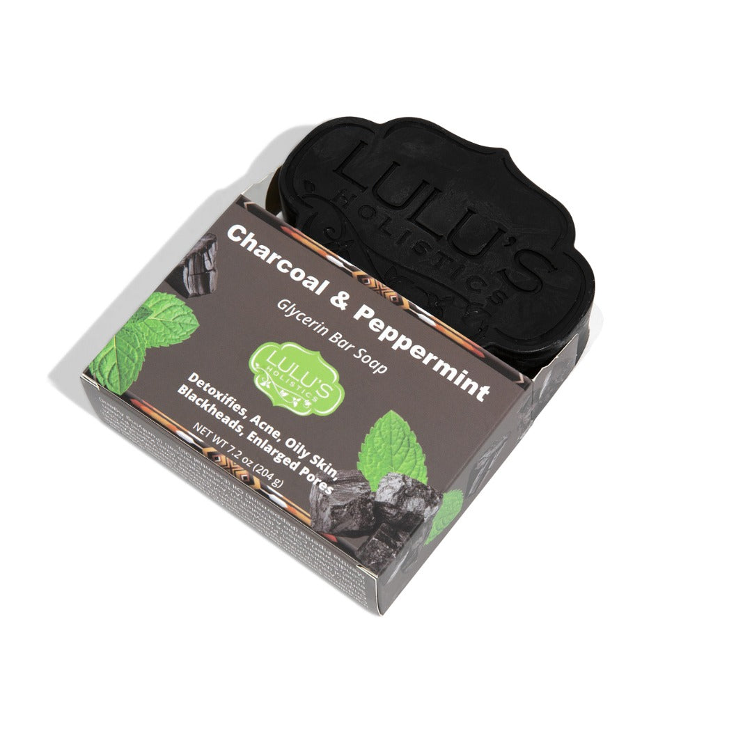 Charcoal & Peppermint Glycerin Bar Soap – Purifying Cleanse