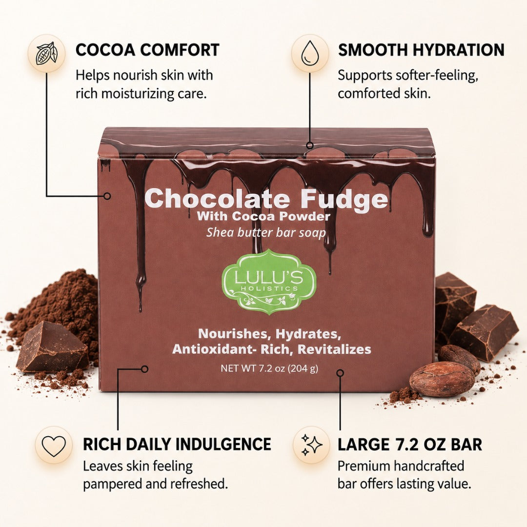 Chocolate Fudge Cocoa Shea Butter Bar Soap – Rich Nourishing Cleanse