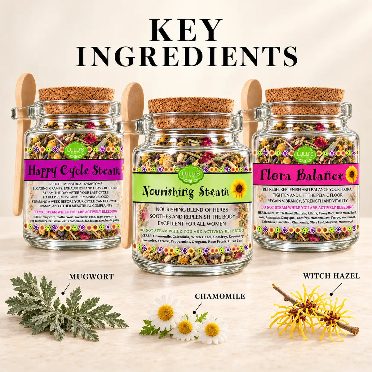 Lulu's Holistics Loose-Leaf Body Cleansing Herbal Infusion Variety Bundle (3-Pack)