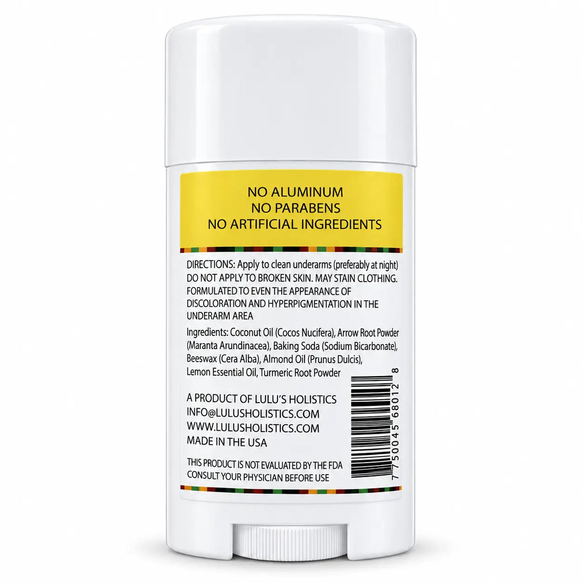 Lemon Turmeric Deodorant – Underarm Care for Uneven Tone