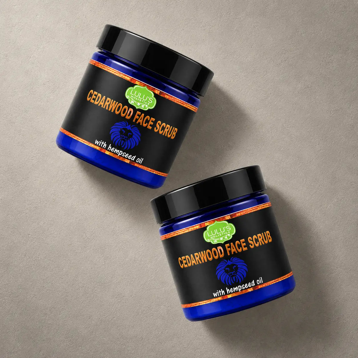 Lulu's Holistics Cedarwood & Hemp Seed Exfoliating Face Scrub (4oz)