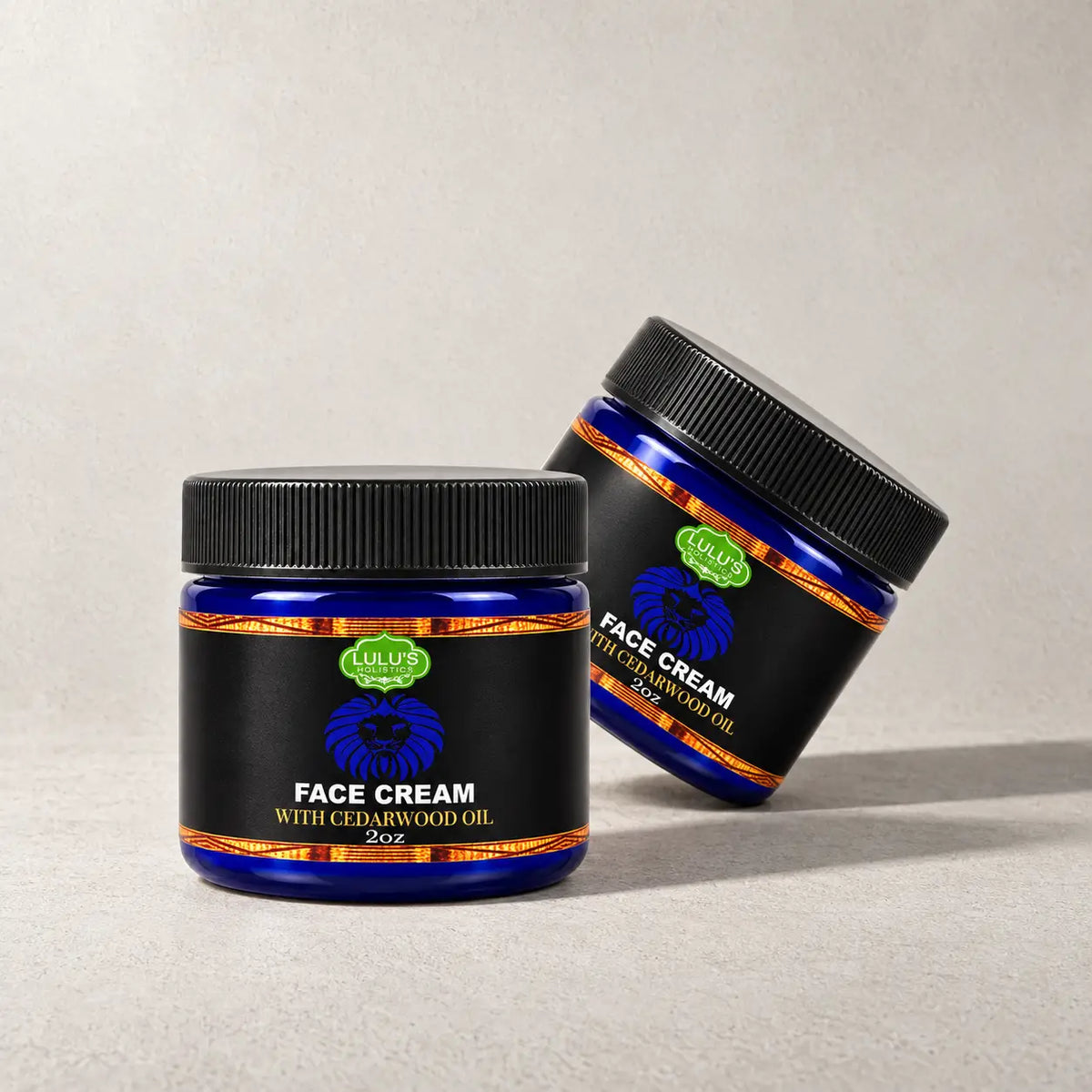 Lulu's Holistics Cedarwood Face & Beard Hydrating Men's Moisturizer Cream (2oz)