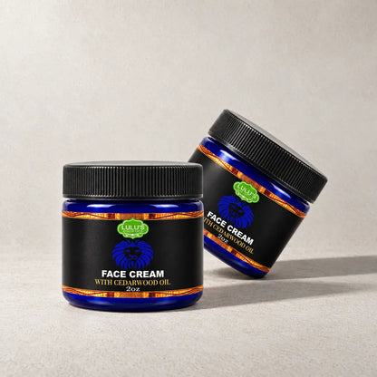 Lulu's Holistics Cedarwood Face & Beard Hydrating Men's Moisturizer Cream (2oz)