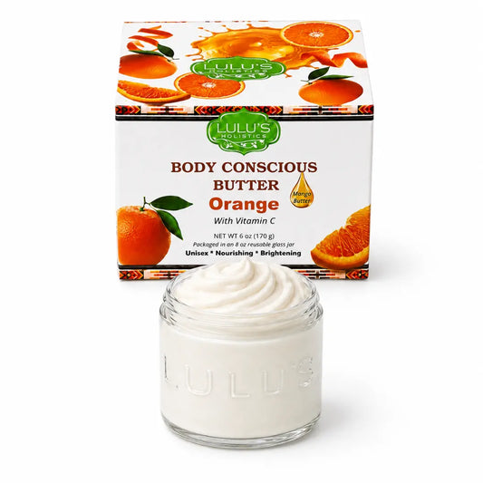 Orange Vitamin C Whipped Mango Body Butter – Non-Greasy, Radiant Skin