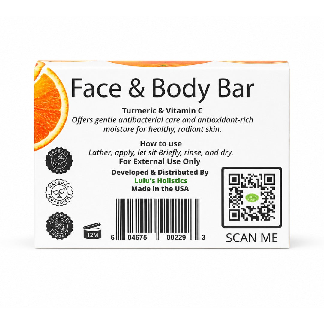 Orange Vitamin C Turmeric Mango Butter Bar Soap – Brightening Cleanse