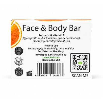 Orange Vitamin C Turmeric Mango Butter Bar Soap – Brightening Cleanse