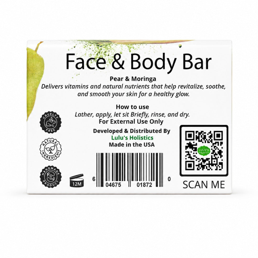 Pear & Moringa Mango Butter Bar Soap – Nourishing Cleanse