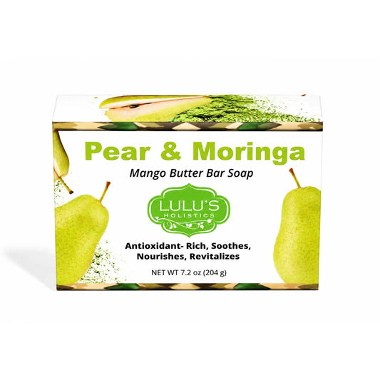 Lulu's Holistics Pear & Moringa Mango Butter Bar Soap – Nourishing Cleanse