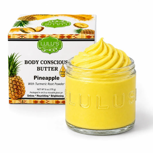 Pineapple Turmeric Whipped Mango Body Butter – Non-Greasy, Golden Glow