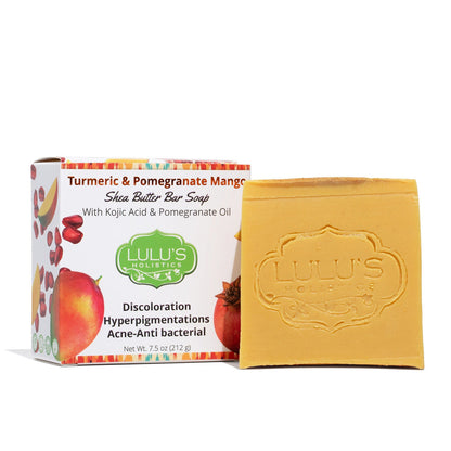 Pomegranate Mango Turmeric Kojic Shea Butter Bar Soap – Brightening Cleanse