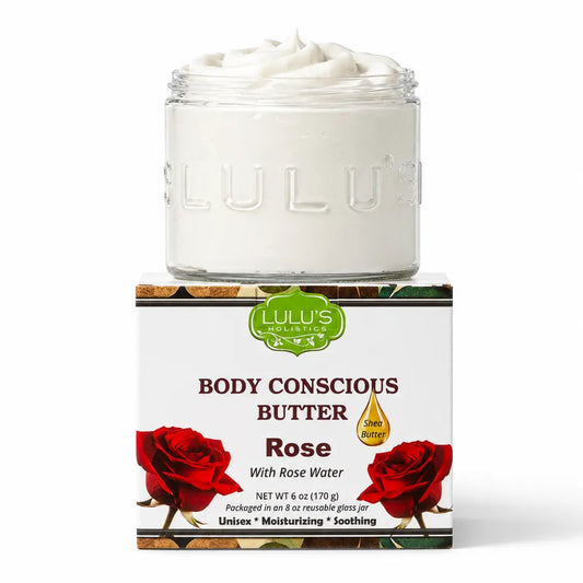 Rosewater Whipped Body Butter – Hydrating, Skin-Softening Care
