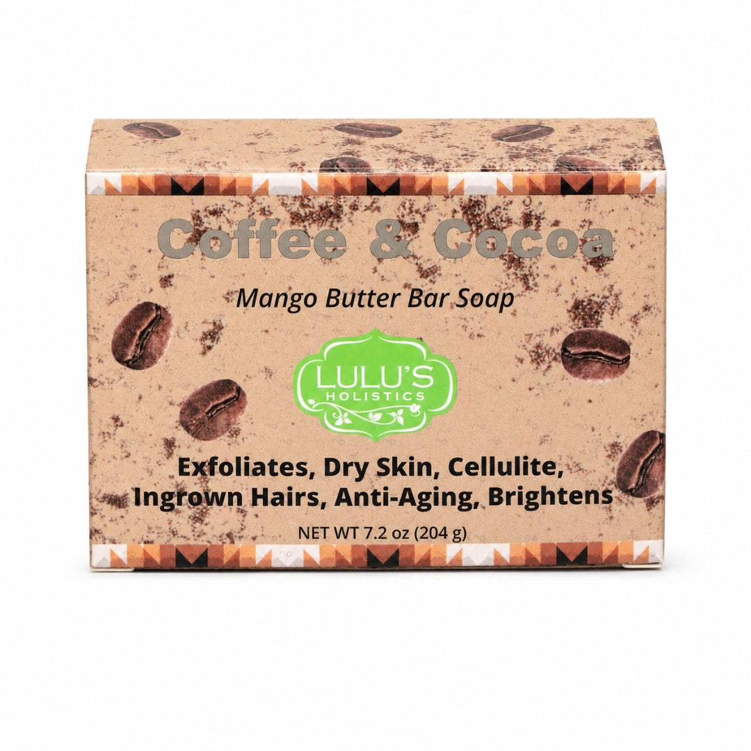 Coffee & Cocoa Mango Butter Bar Soap – Exfoliating Cleanse