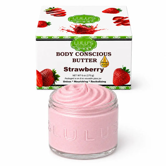 Strawberry & Dragon Fruit Whipped Mango Body Butter – Non-Greasy Glow & Soft Exfoliation