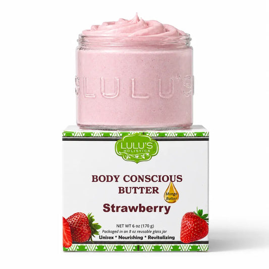 Strawberry & Dragon Fruit Whipped Mango Body Butter – Non-Greasy Glow & Soft Exfoliation