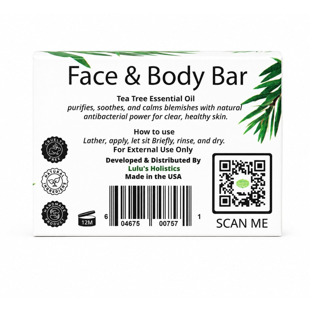 Tea Tree Shea Butter Bar Soap – Clarifying Cleanse