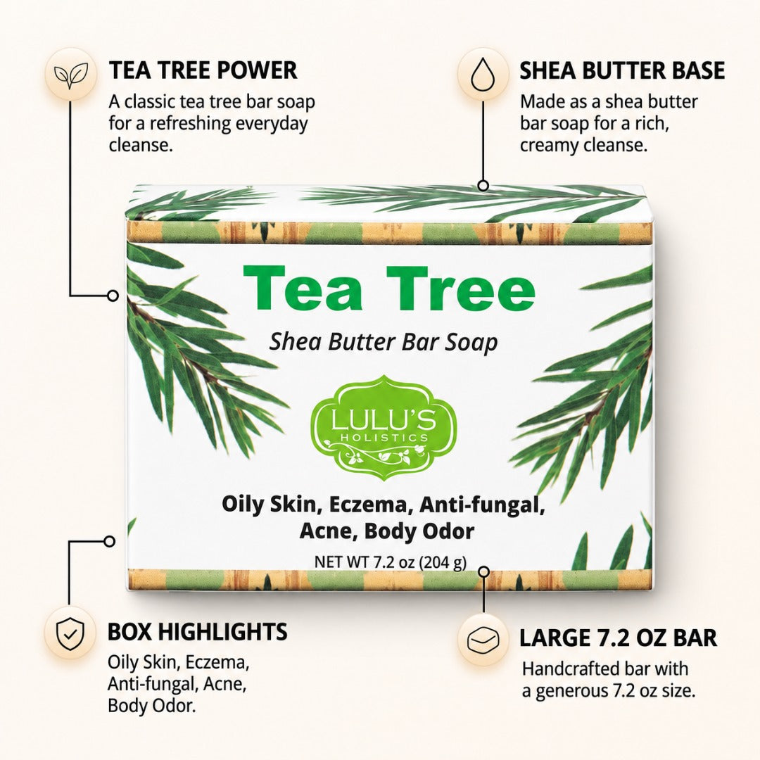 Tea Tree Shea Butter Bar Soap – Clarifying Cleanse