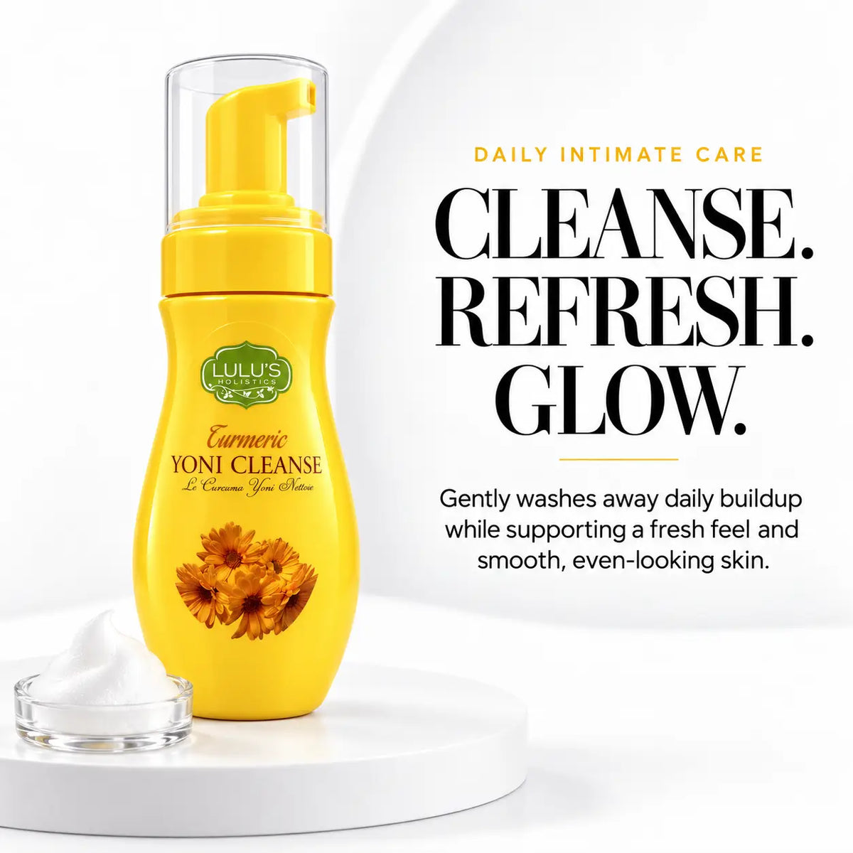 Lulu's Holistics Turmeric Bikini Line Brightening Foaming Cleanse (8oz)