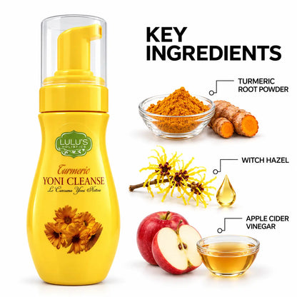 Lulu's Holistics Turmeric Bikini Line Brightening Foaming Cleanse (8oz)