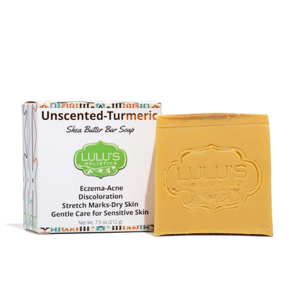 Unscented Turmeric Shea Butter Bar Soap – Gentle Brightening Cleanse