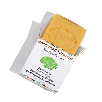 Unscented Turmeric Shea Butter Bar Soap – Gentle Brightening Cleanse
