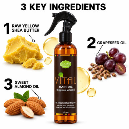 Lulu's Holistics Vital Hair Growth-Boosting & Conditioning Treatment Oil (8oz)