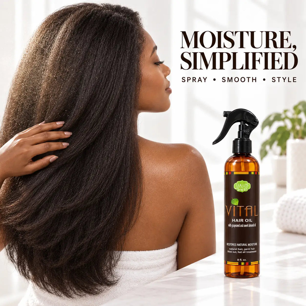Lulu's Holistics Vital Hair Growth-Boosting & Conditioning Treatment Oil (8oz)