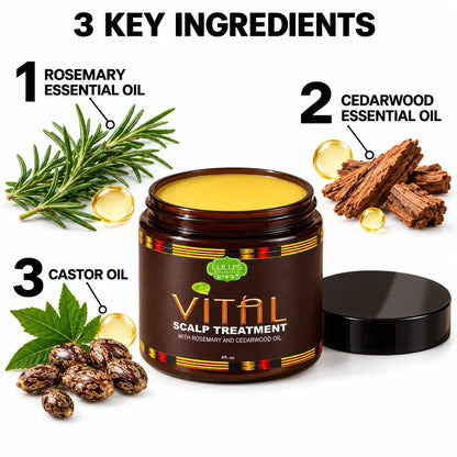 Lulu's Holistics Vital Scalp Growth-Stimulating & Anti-Itch Treatment Pomade (4oz)