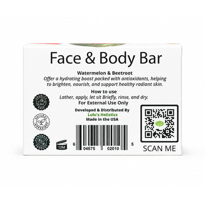 Watermelon Beetroot Glycerin Bar Soap – Radiant Cleansing Bar