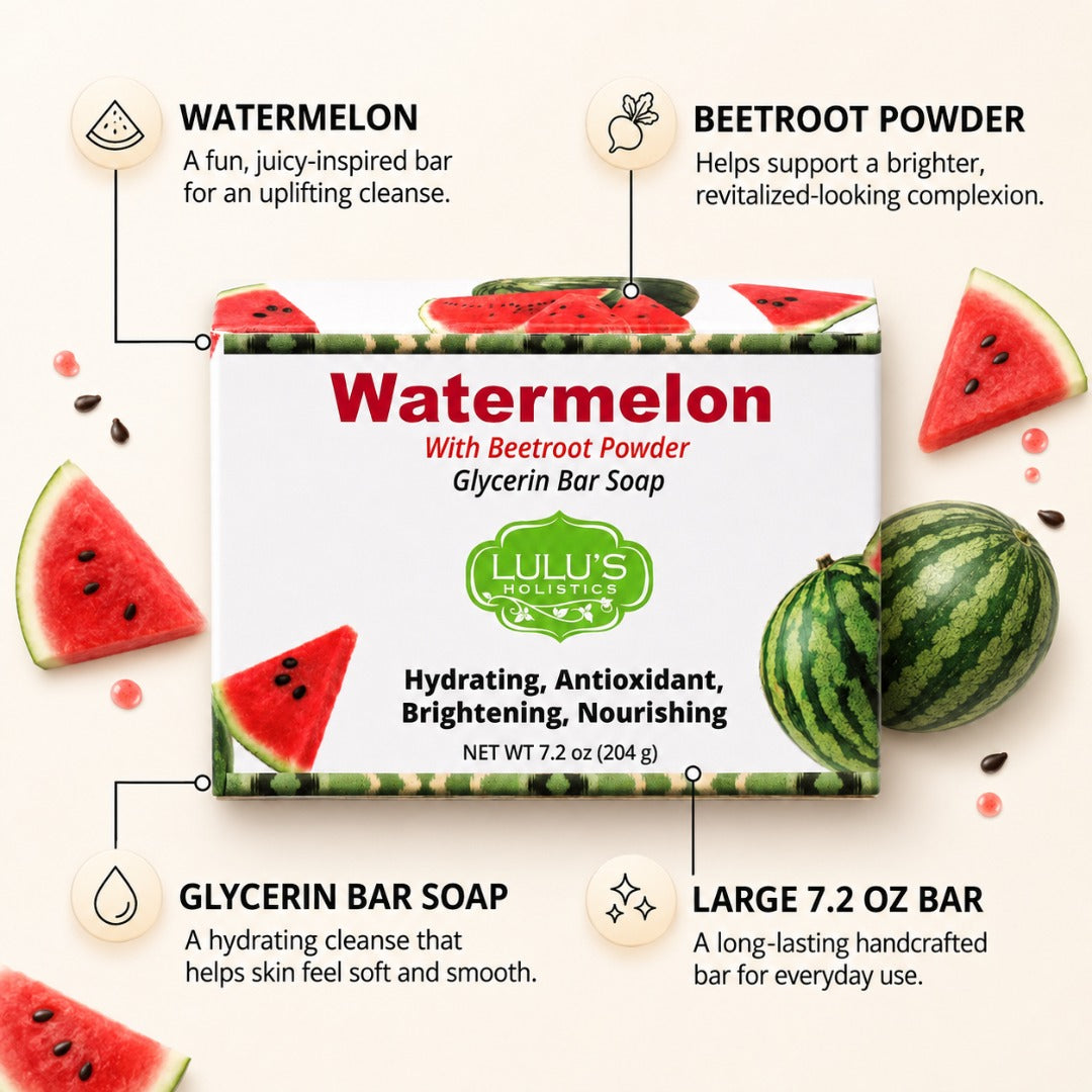 Watermelon Beetroot Glycerin Bar Soap – Radiant Cleansing Bar
