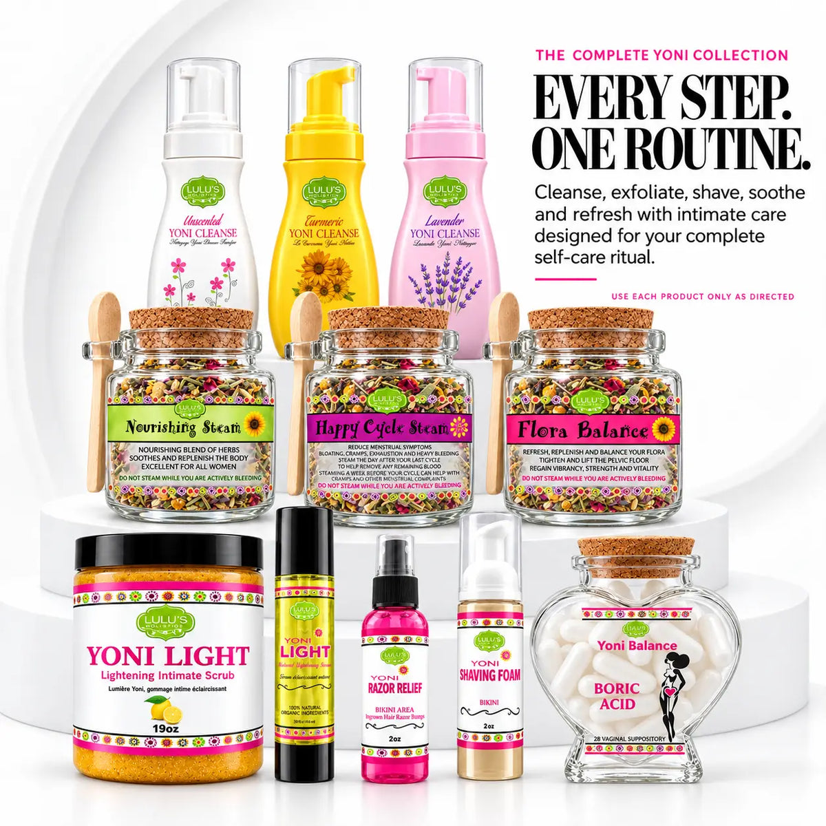 Lulu's Holistics Ultimate Bikini Line & Body Complete 11-Piece Care System Box