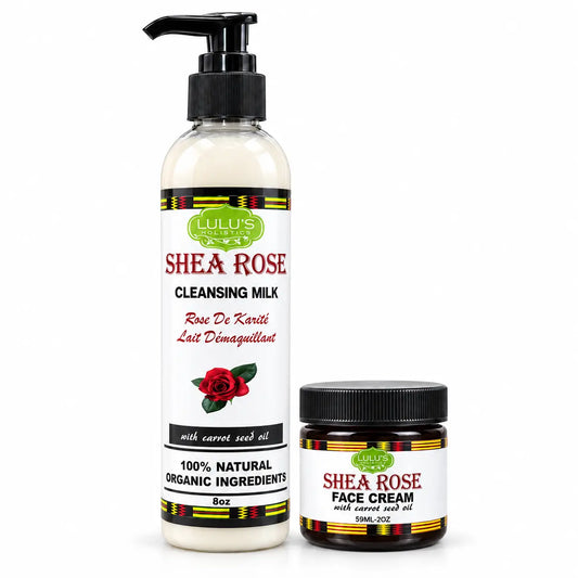 Lulu's Holistics Cleanse & Hydrate Skin Duo – Rose Cleansing Milk & Face Cream