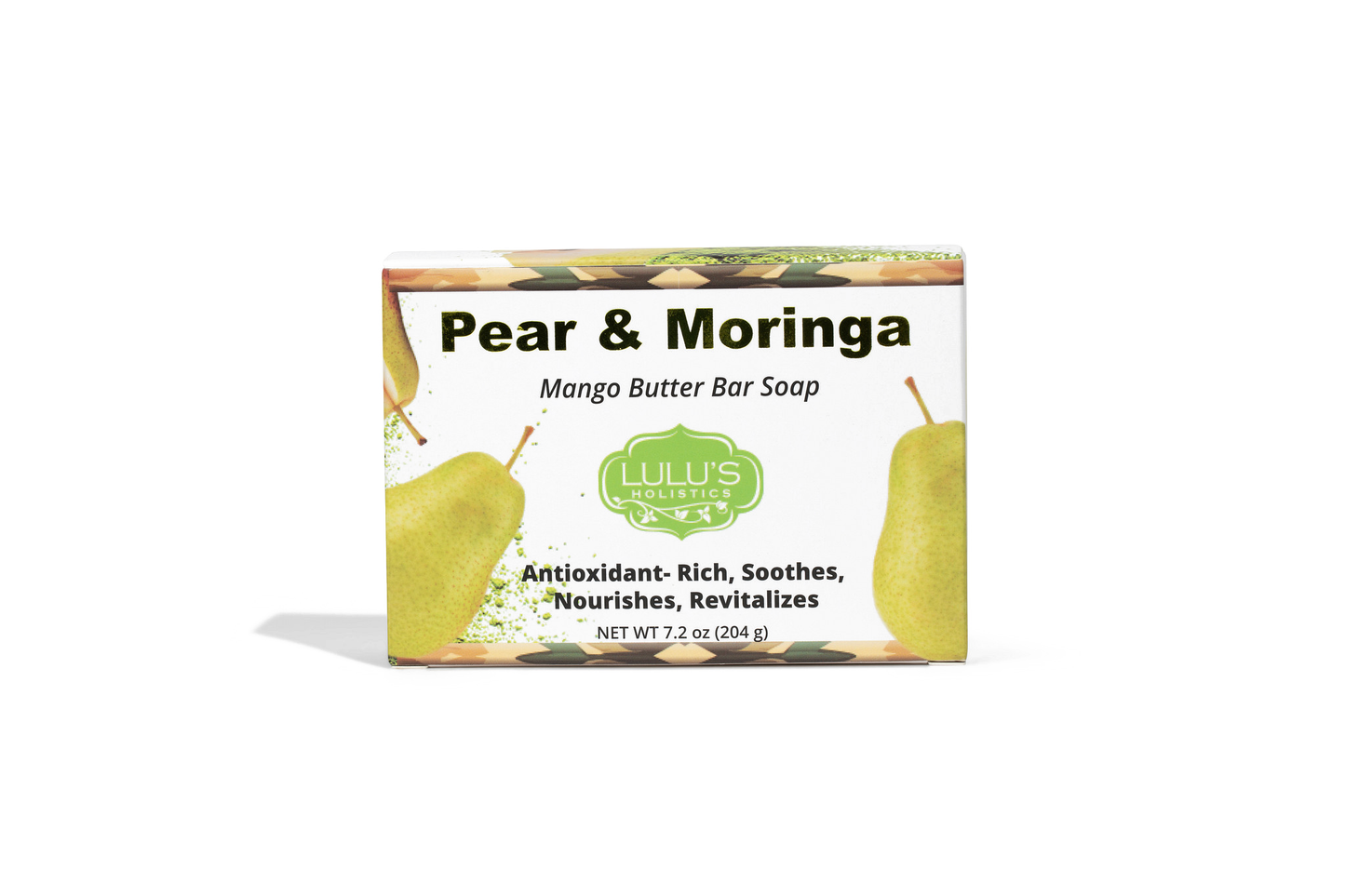 Savon en Pain au Beurre de Mangue Poire & Moringa – Nettoyant Nourrissant