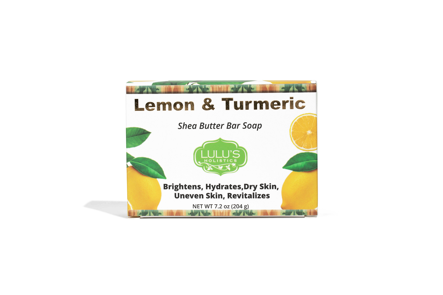 Lemon Turmeric Shea Butter Bar Soap – Refreshing Hydrating Cleanser for Smooth, Even-Looking Skin