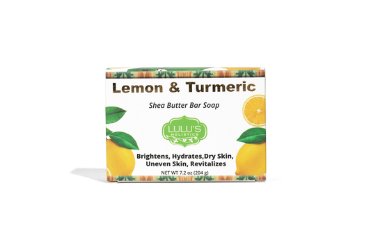 Lemon Turmeric Shea Butter Bar Soap – Refreshing Hydrating Cleanser for Smooth, Even-Looking Skin