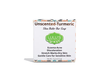 Unscented Turmeric Shea Butter Bar Soap – Gentle Hydrating Cleanser for Smooth, Even-Looking Skin