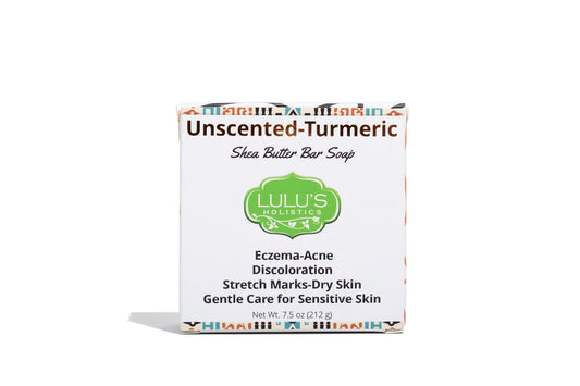 Unscented Turmeric Shea Butter Bar Soap – Gentle Hydrating Cleanser for Smooth, Even-Looking Skin