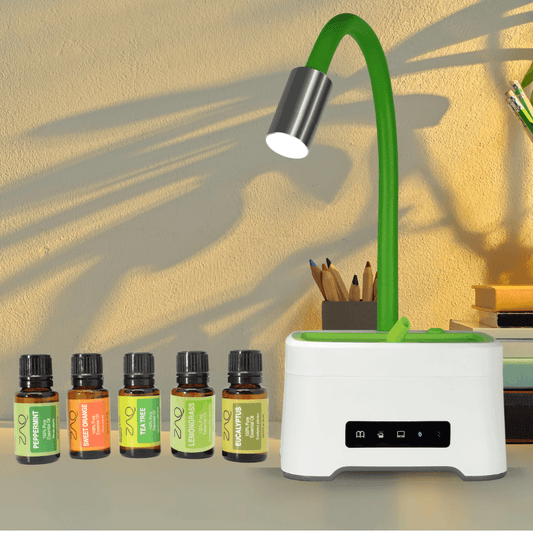 Lumin Aromatherapy Essential Oil Diffuser with Lamp Gift Set: Illuminate Your Space with Tranquil Scents | ZAQ