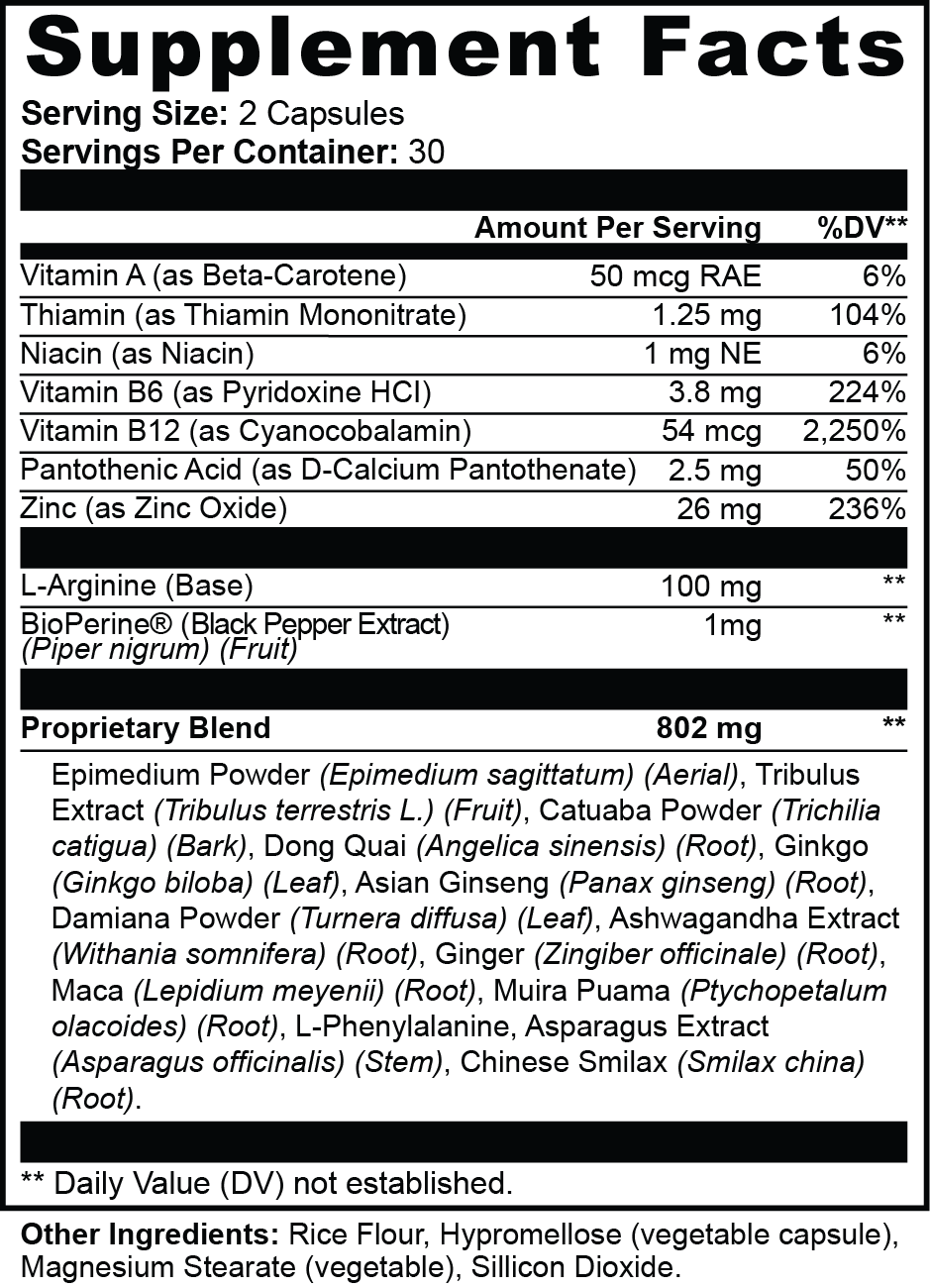 Luna Women's Vitality Supplement | Energy & Wellness Support Capsules | 60 Count
