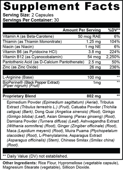 Luna Women's Vitality Supplement | Energy & Wellness Support Capsules | 60 Count