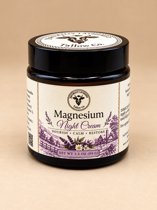 Magnesium Night Cream | Tallow & Magnesium Body Cream
