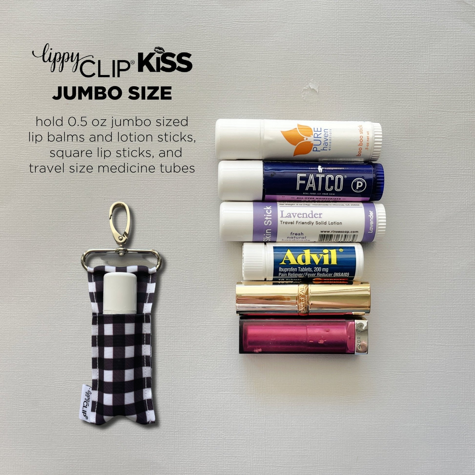 Magnolias LippyClip KISS for larger lip balms, essential oil rollers, etc. | Daily Health & Beauty