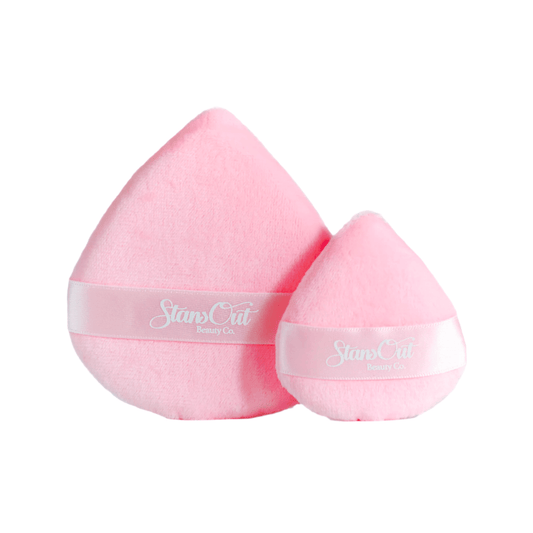 StansOut Powder Puff Set – 2 Ultra-Soft Reusable Puffs for Flawless, Shine-Free Skin