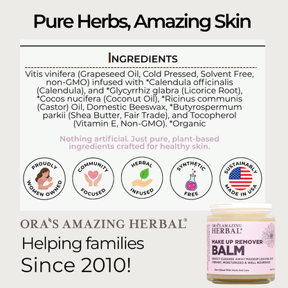 Make Up Remover Balm with Calendula, Fragrance Free