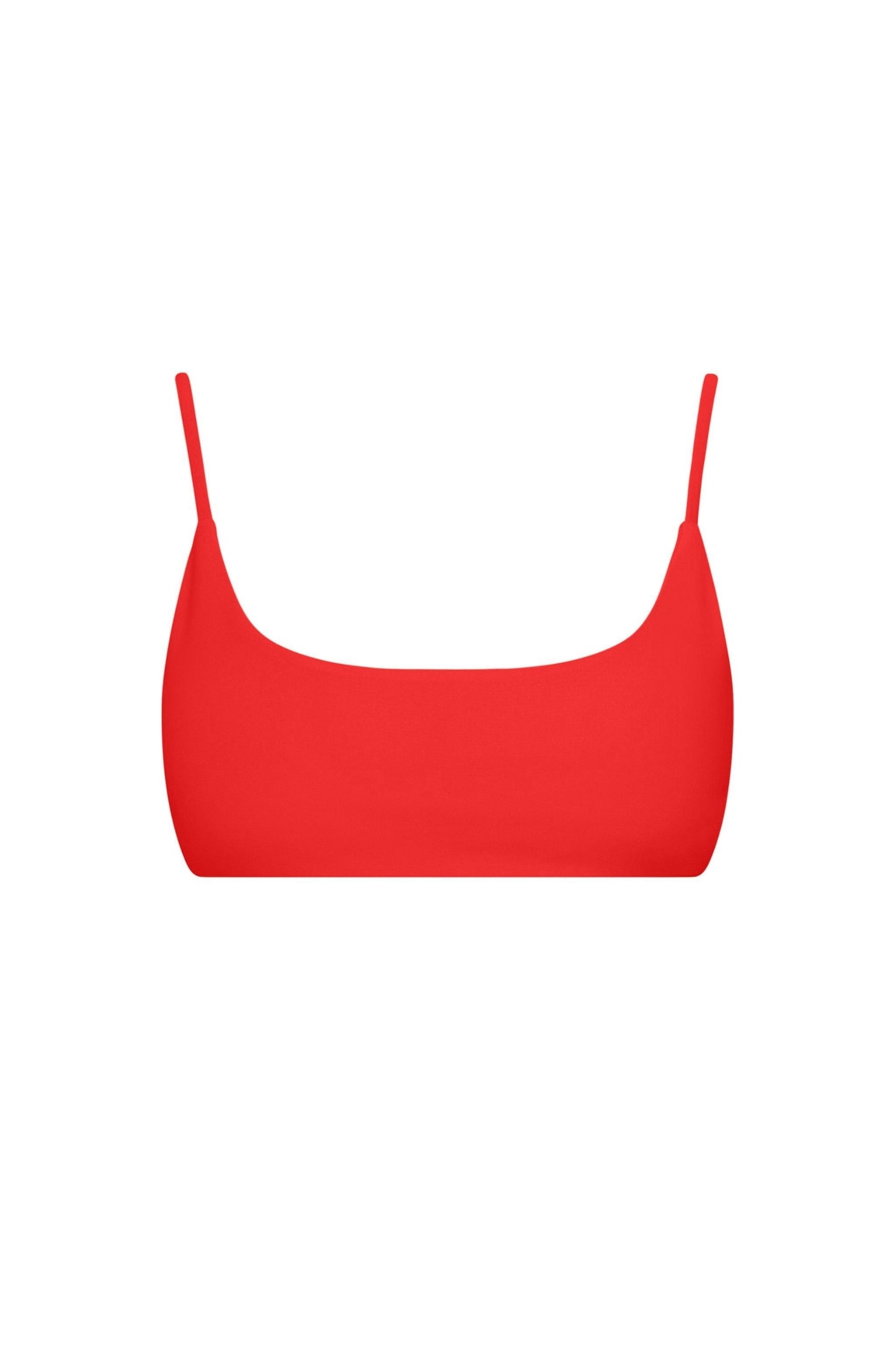 Malibu Bralette Bikini Top Red