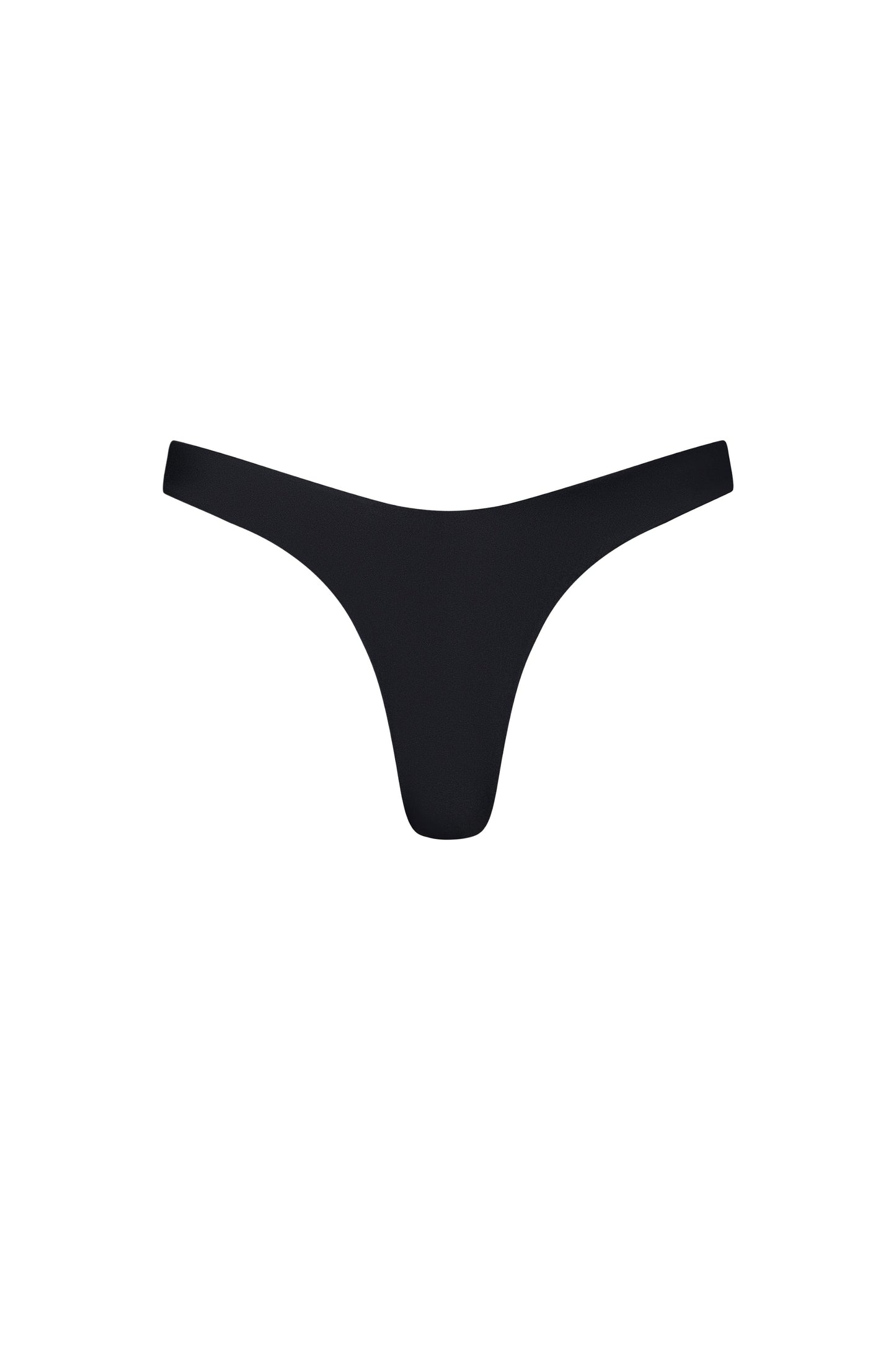 Bas de bikini taille haute Malibu Noir